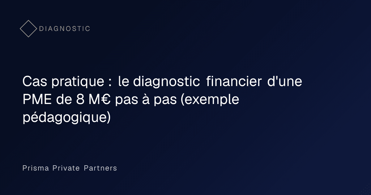 Tableau de bord financier d'une PME avec courbes de marge et de trésorerie