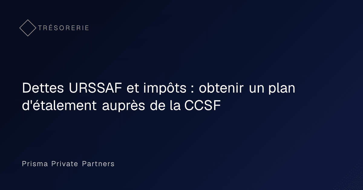 Dossier de demande d'étalement de dettes fiscales et sociales préparé par une PME